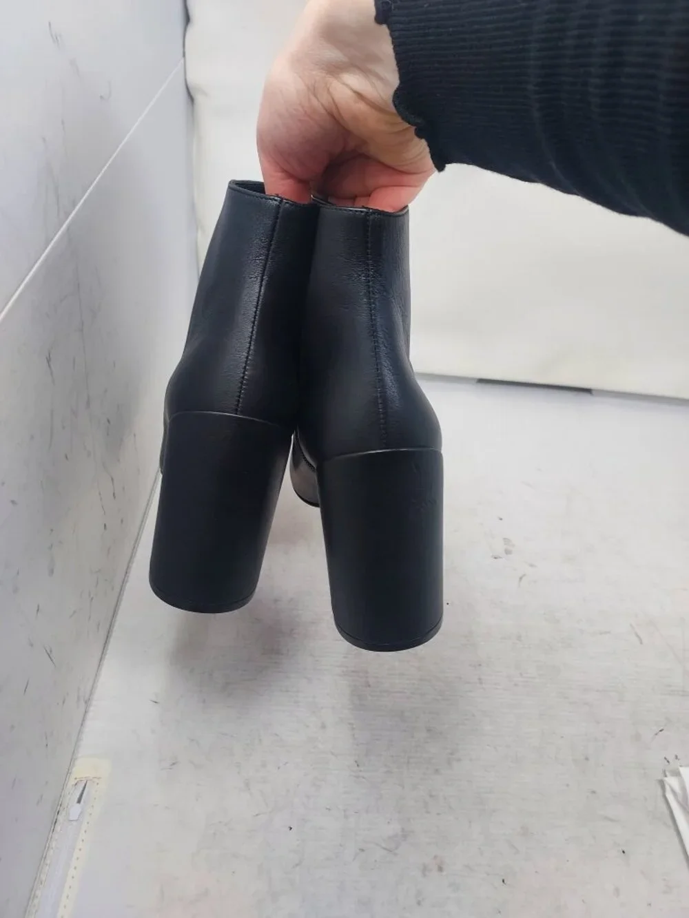 Christian Louboutin Black Turela Leather Ankle Boot
